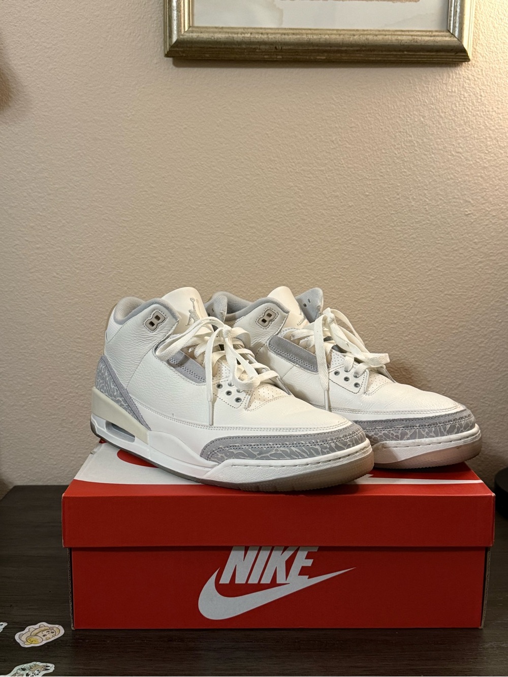 Nike Men’s White and Light Gray Basketball Sneakers
